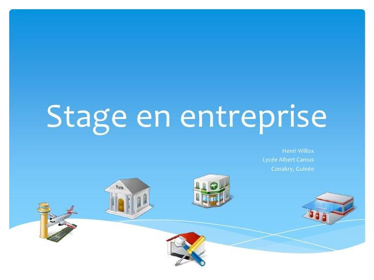 stage en entreprise